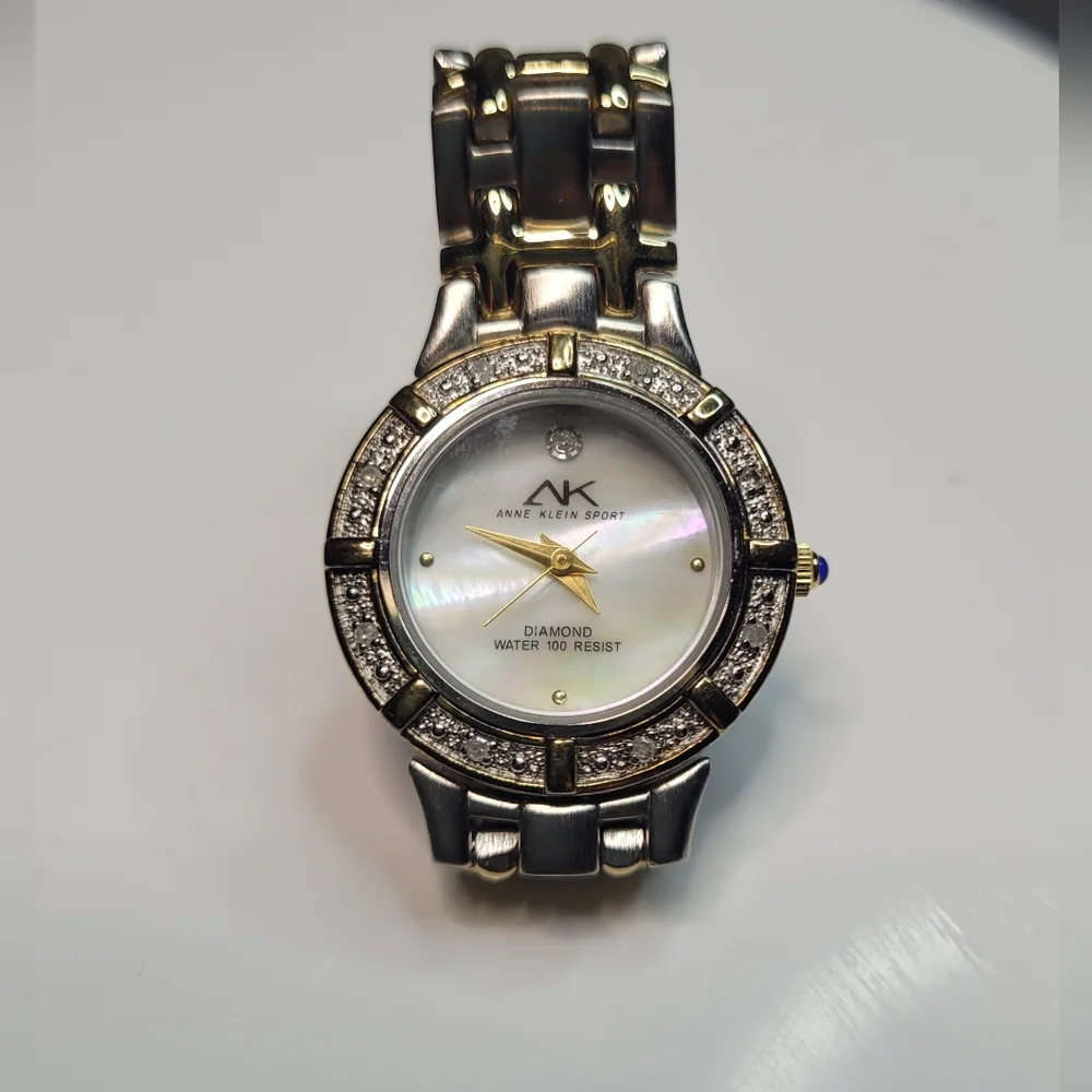 Anne Klein Sport Diamond 2 Tone Ladies Watch